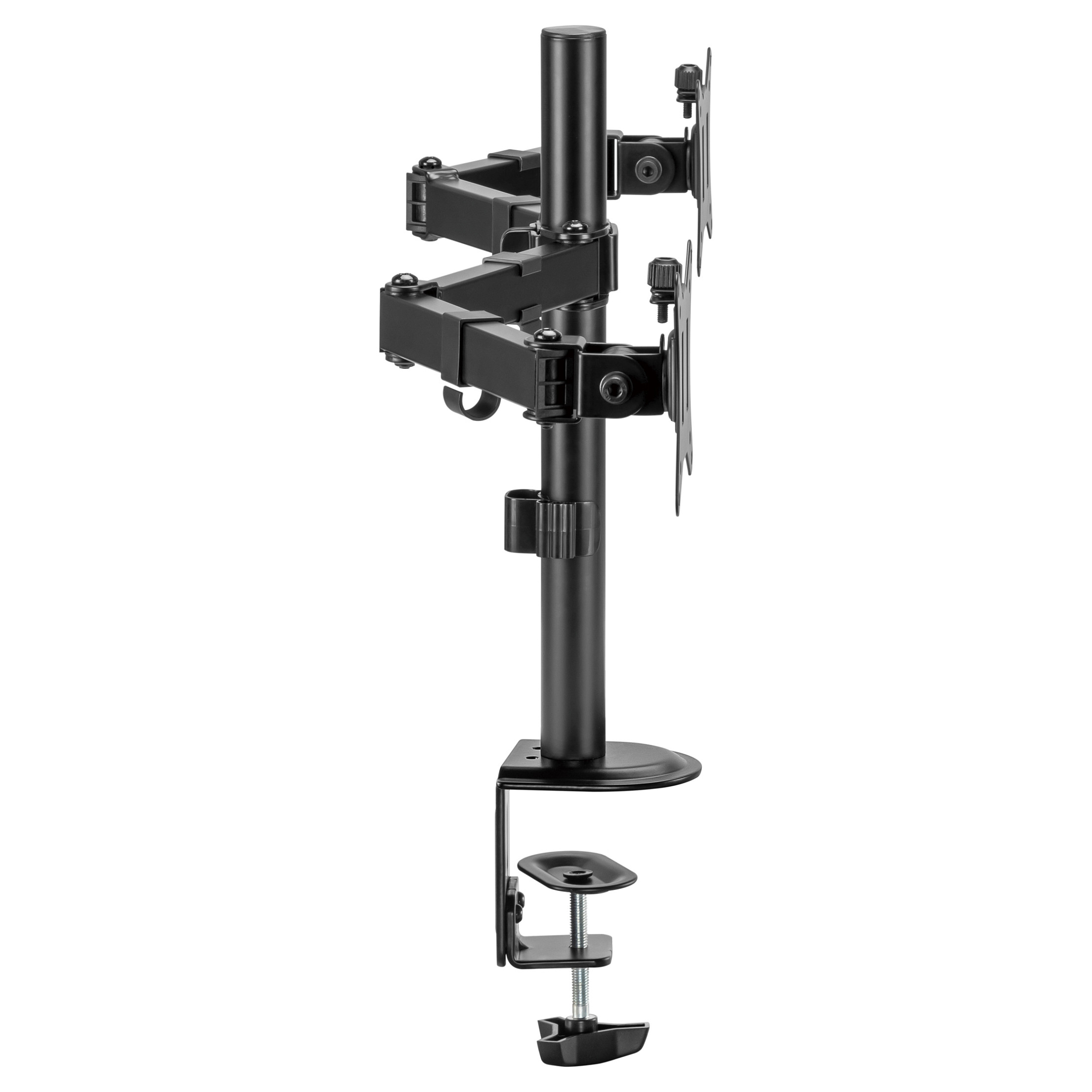 Mbajtëse për Monitor Equip 650157 / 2 Monitorë / 17–32" / deri 9kg për Monitor / VESA 75x75 & 100x100 / Full Motion / Rotacion 360° - Zezë 3