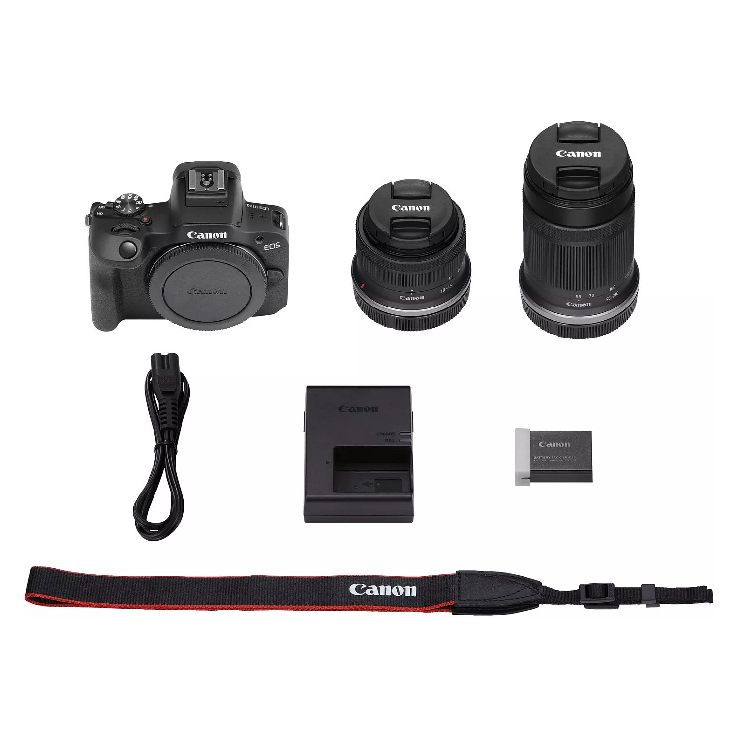Fotoaparat Canon EOS R100 + RF-S 18–45MM IS STM + RF-S 55-210MM F5-7.1 IS STM EU26 5