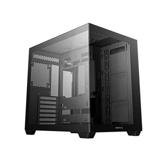 Kasë DeepCool CG530 4F / ATX Mid-Tower / Panoramic / 4x120mm ARGB / USB Type-C / Xham i Temperuar – Zezë 2