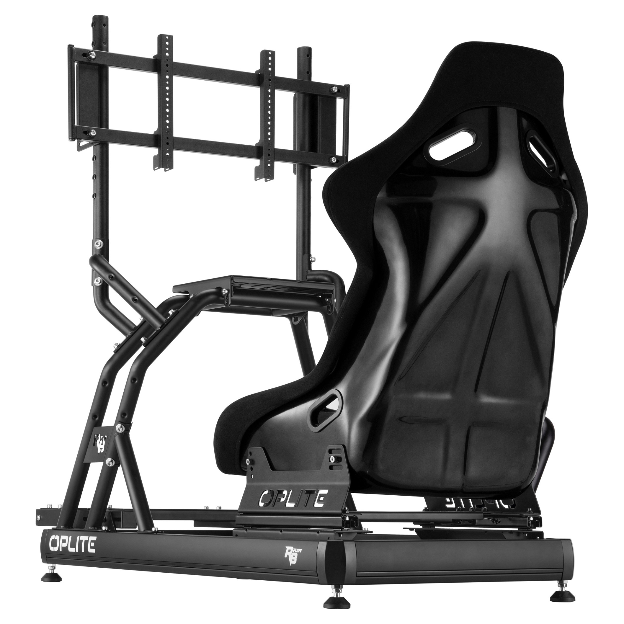 Mbajtëse për Monitor OPLITE OP-R8-SMSB / 1 Monitor / deri 57" / deri 30kg / VESA 75x75–400x200 / Lartësi e Rregullueshme - Zezë 4
