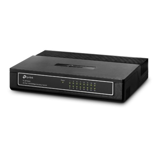 SWITCH 16 PORT TP-LINK 10/100 Mbps TL-SF1016D 200Mbps BLACK 2
