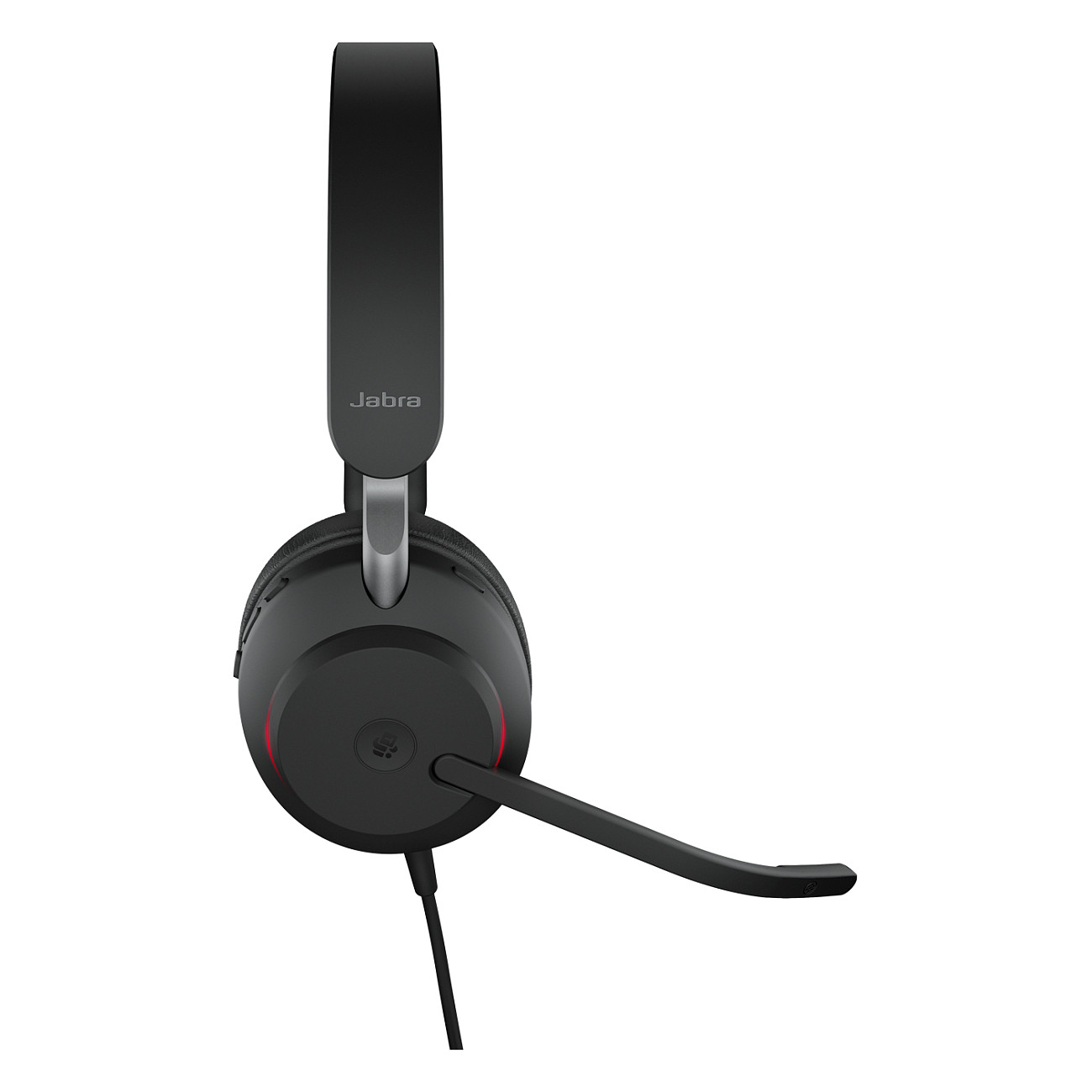 Kufje me kabllo Jabra Evolve2 40 MS / USB-A / Stereo / 40mm / Microsoft Teams / Mikrofon me reduktim të zhurmës - Zezë 4