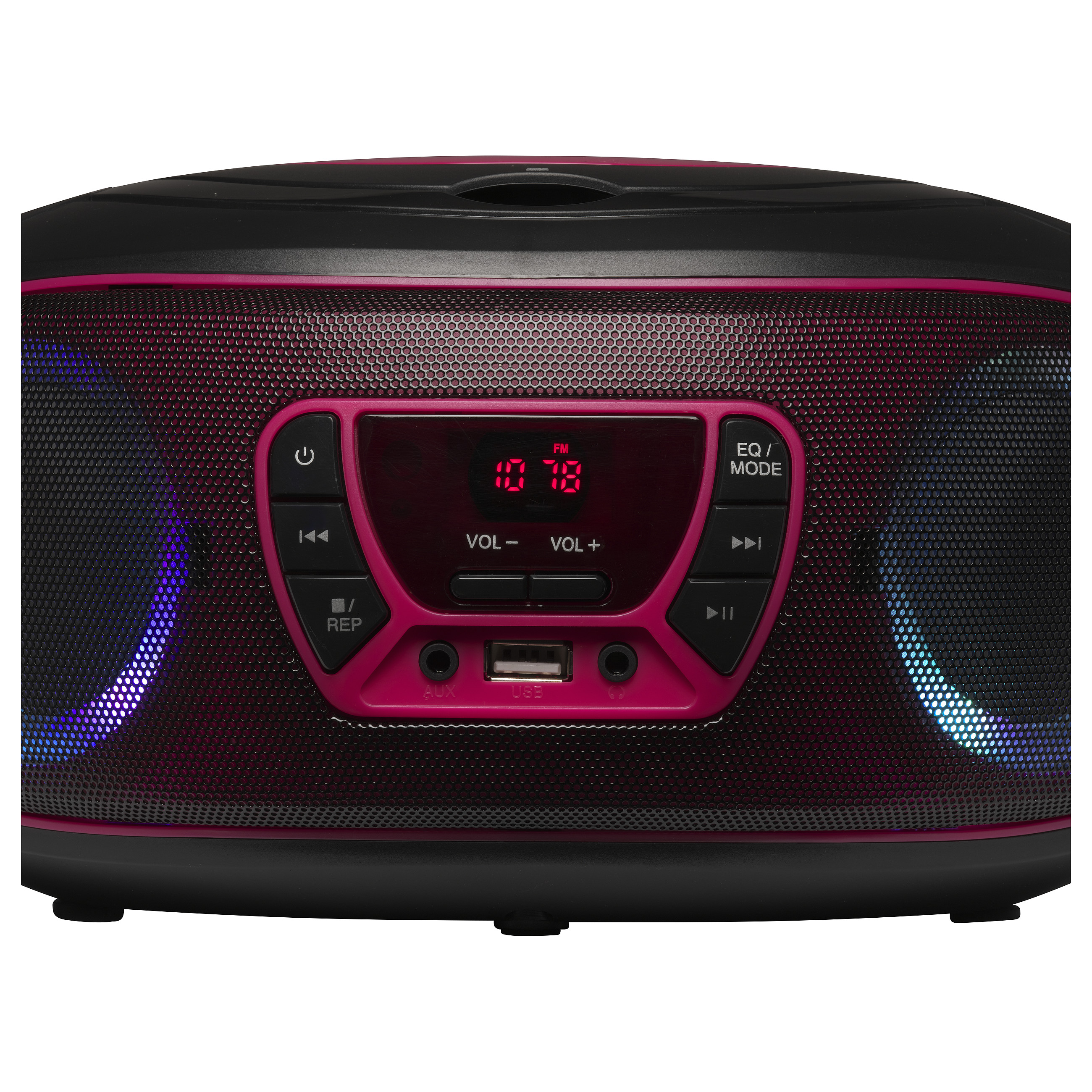 Altoparlant Denver TCL-212BT, CD, FM Radio, Bluetooth, USB, AUX, 4W RMS, LED - Zezë/Rozë 7