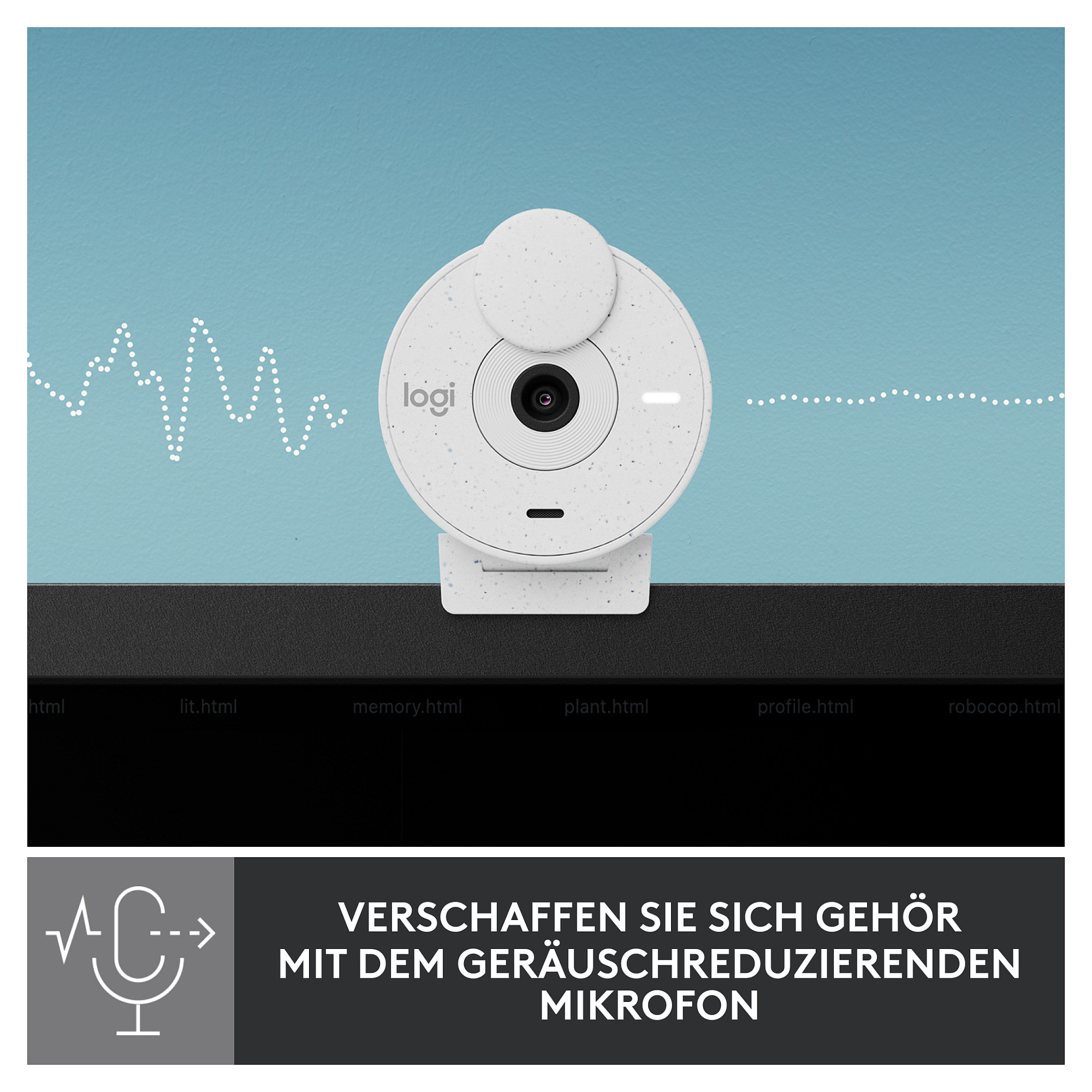 Webcam Logitech Brio 300, Full HD 1080p, 2MP, USB - Bardhë 10