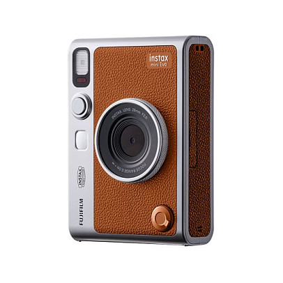 Kamerë Instant Fujifilm instax mini Evo / Hybrid / 28mm F2 / LCD 3" / Bluetooth / 100 Printime - Kafe/Argjend 2