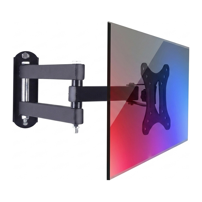 Mbajtëse për Monitor ALLNET VesaFLEX120BL / 8–24" / deri 9.1kg / VESA 75x75 & 100x100 / Lartësi e Rregullueshme / Montim në Dysheme - Zezë 9