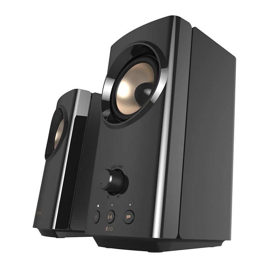 Altoparlantë Creative Labs T60, 2.0, 30W RMS, 60W Peak, Bluetooth 5.0, USB-C, AUX, Mic-in, Headset-out - Zezë 2