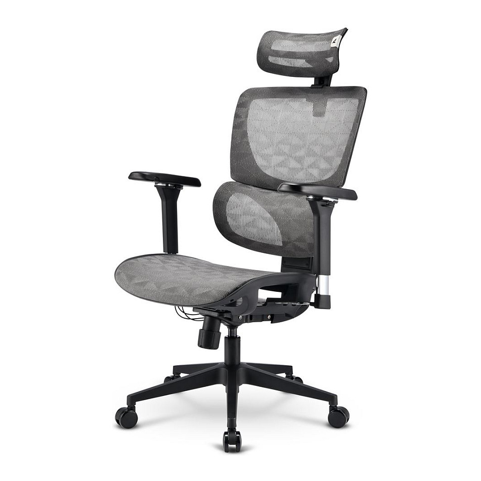 Karrige Zyre Sharkoon OfficePal C40M, Mesh, Mbështetëse 4D, Mbështetje Lumbar, Headrest 3D, deri 150kg - Hiri