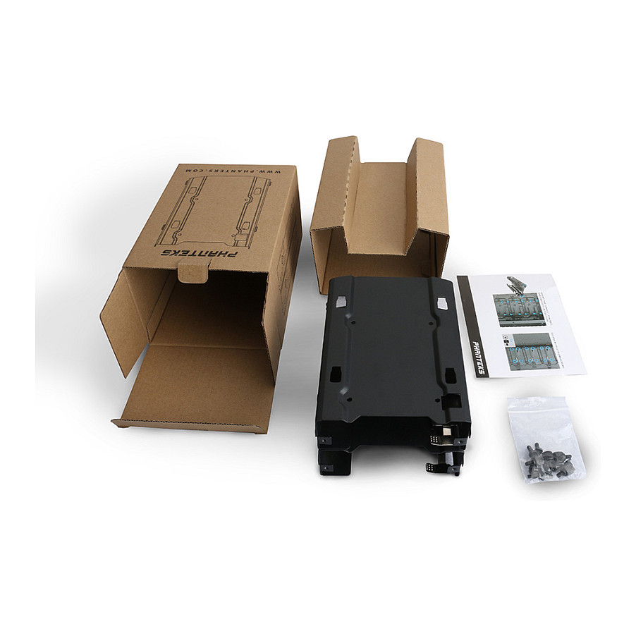 Mbajtëse për HDD Phanteks Stackable, 2×3.5", Metal - Zezë thumbnail 6