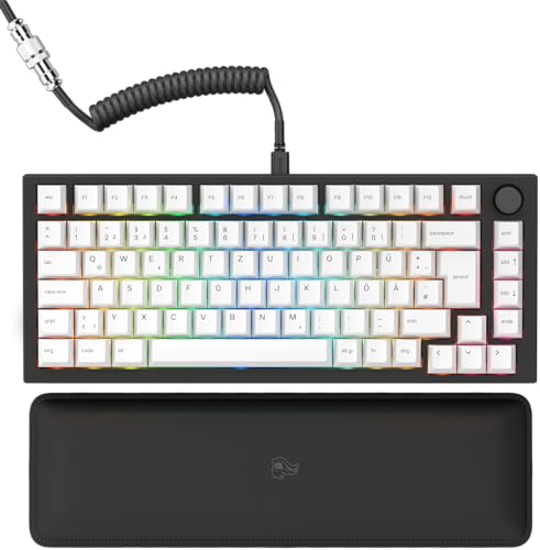 Tastierë Gaming Glorious GMMK Pro, 75%, Mekanike, Wired, Fox Linear Switches, RGB, Hot-Swap, ISO DE - Zezë