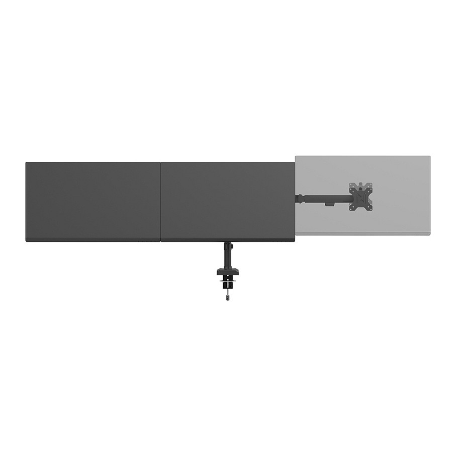 Mbajtëse për Monitor Neomounts DS60-600BL3 / 3 Monitorë / 10–27" / deri 6kg për Monitor / VESA 75x75 & 100x100 / Full Motion - Zezë 7