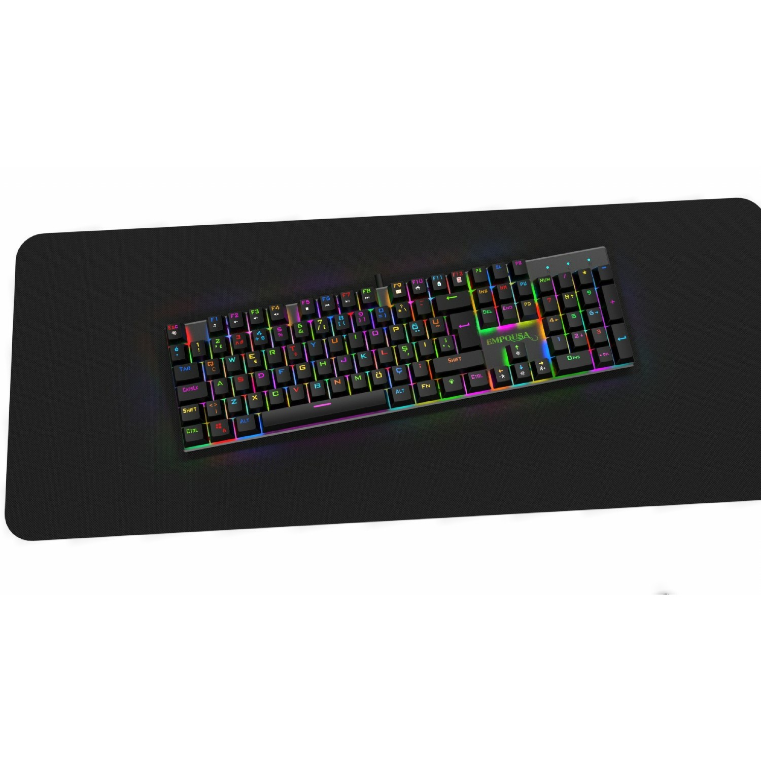 Tastierë Gaming INCA IKG-443 Empousa 100% / Mekanike / Red Switch / RGB / USB / 12 Multimedia Keys - Zezë 7