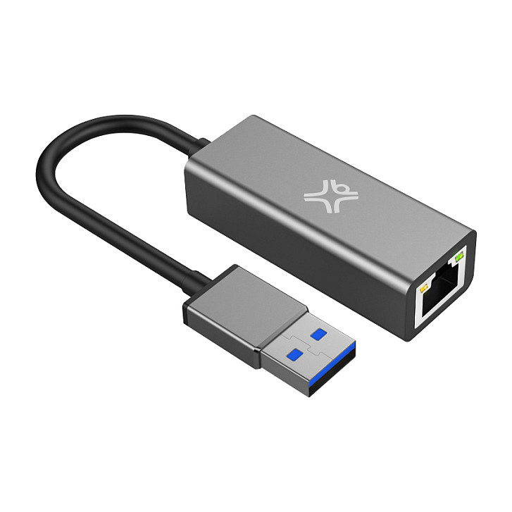 Adapter XtremeMac XWH-AAE-13, USB-A në RJ45, Gigabit Ethernet, 10/100/1000Mbps - Argjend 2