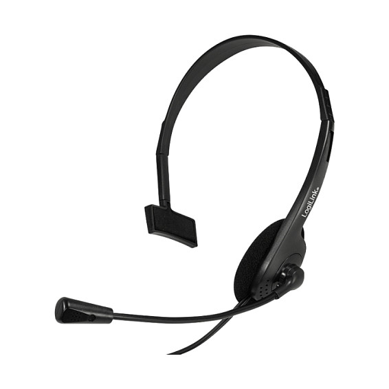 Kufje me kabllo LogiLink HS0054 / Mono / Mikrofon / 3.5 mm / 1.8 m – Zezë 4