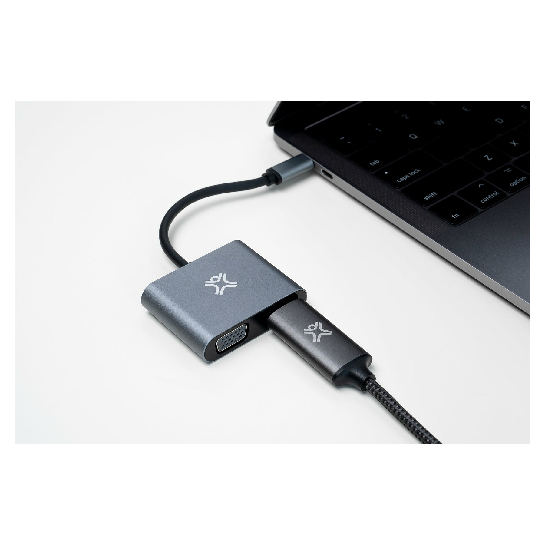 Adapter XtremeMac XWH-ACVH-13, USB-C në HDMI dhe VGA, HDMI 4K 30Hz, VGA Full HD 60Hz - Hiri 5
