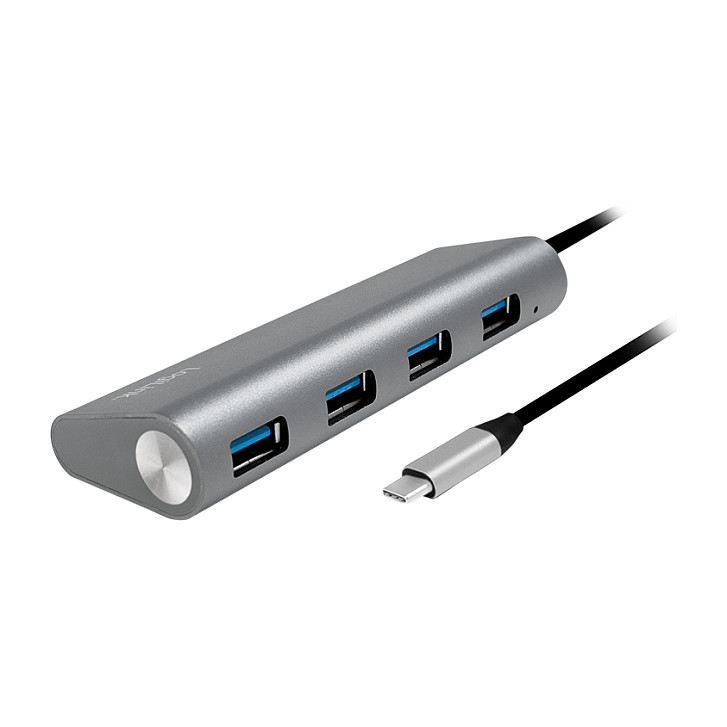 Hub USB-C LogiLink UA0309, 4x USB-A, USB 3.2 Gen 1, 5Gbps, alumin - Hiri 5