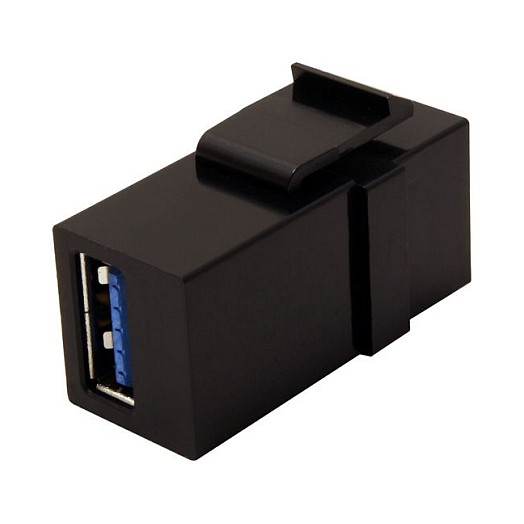 Adapter VALUE 25.99.8207, USB 3.2 Gen 1, USB-A Femër në USB-A Femër, Keystone - Zezë 3