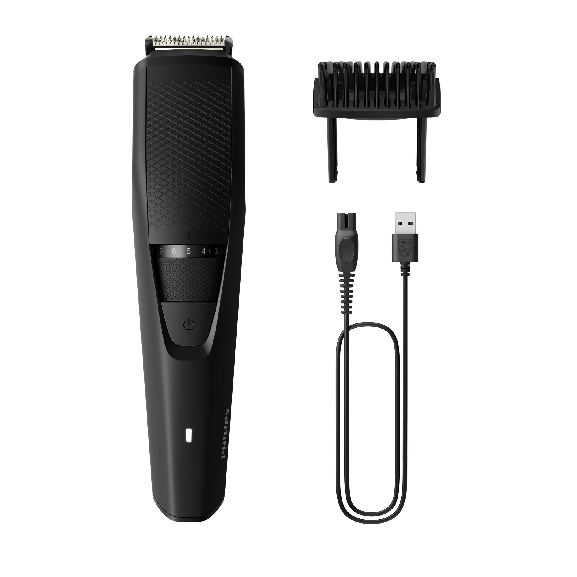 Makinë e Rrojës Philips QC5115/15, për Prerjen e Flokëve, 11 Nivele, 3–21mm, Tehe Inox, Me Kabllo - Zezë, Bardhë 4