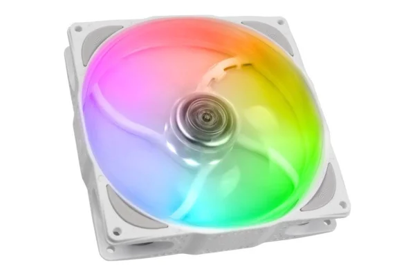 Ftohës për Kasë Noiseblocker NB-eLoop X B14-P ARGB / 140mm / 0-1500 RPM / PWM / 186 m³/h / 29.6 dBA / 7 LED ARGB / NB-NanoSLI 2 – Bardhë
