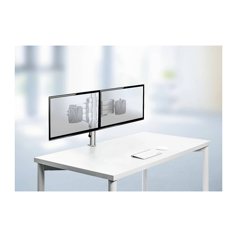 Mbajtëse për Monitor NOVUS 968+0119+000 , 1 Monitor , deri 10kg , krah teleskopik , 314–400mm , VESA 75x75 & 100x100 - Argjend/Antracit 2