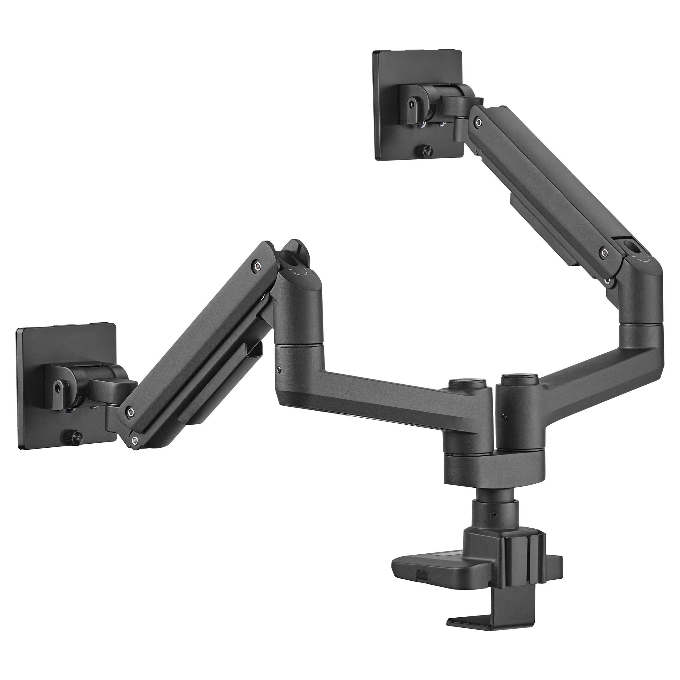 Mbajtëse për Monitor Equip 650182, 2 Monitorë, 17"–35", 20kg për Monitor, VESA 75×75mm/100×100mm - Zezë 3