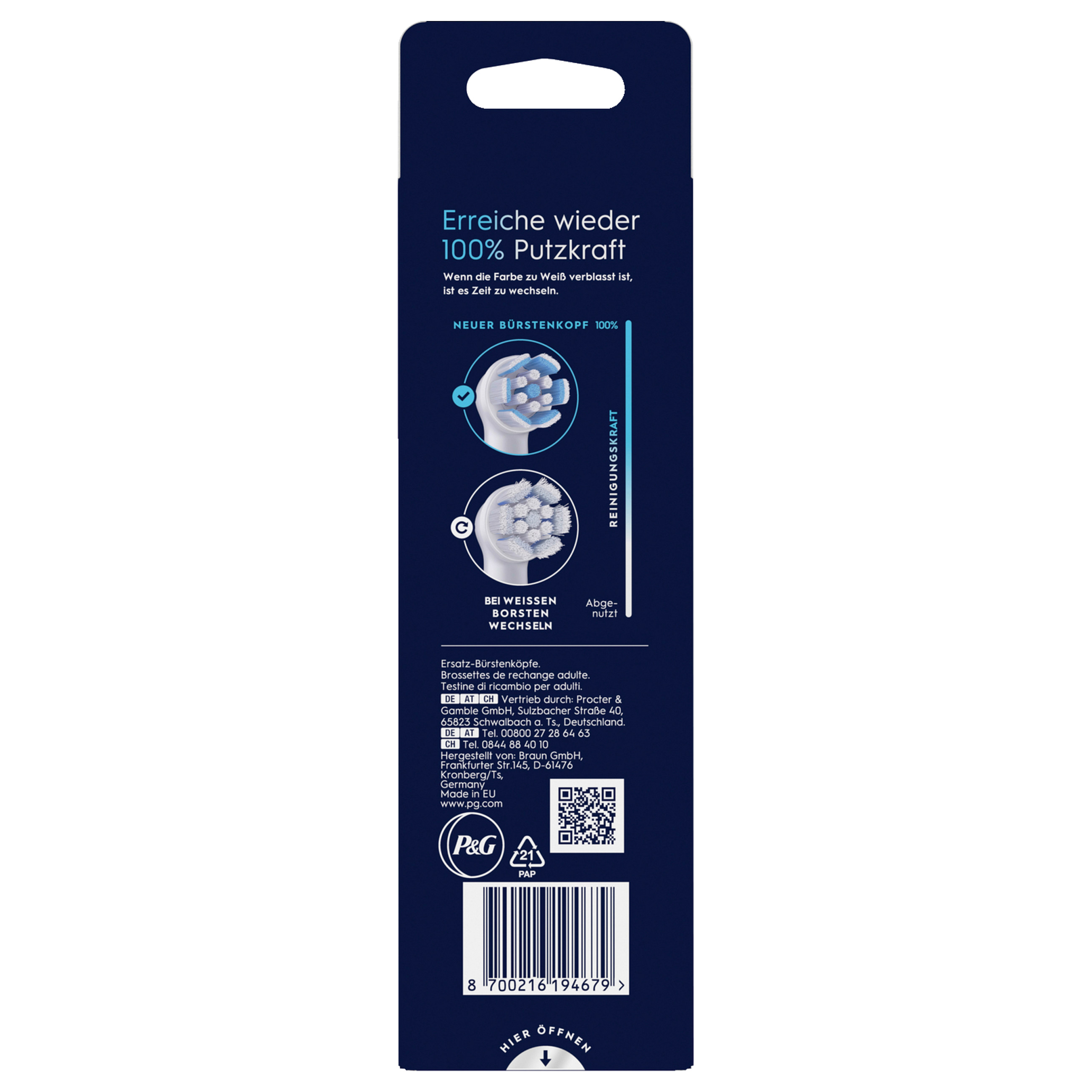 Koka Zëvendësuese për Furçë Dhëmbësh Oral-B iO Sanfte Reinigung / 6 Copë / Fije të Buta / Për Oral-B iO – Bardhë 7