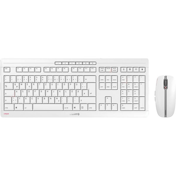 Combo (Tastierë & Maus) Cherry Stream Desktop , Wireless, QWERTZ - Bardhë