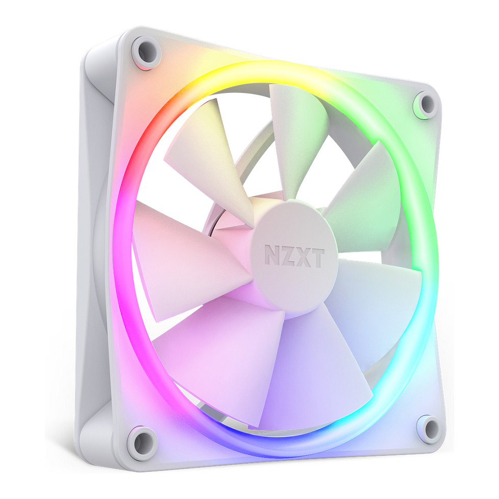 Ftohës për Kasë NZXT F120 / 120mm / 500-1800 RPM / PWM / RGB / 3-Pack – Bardhë