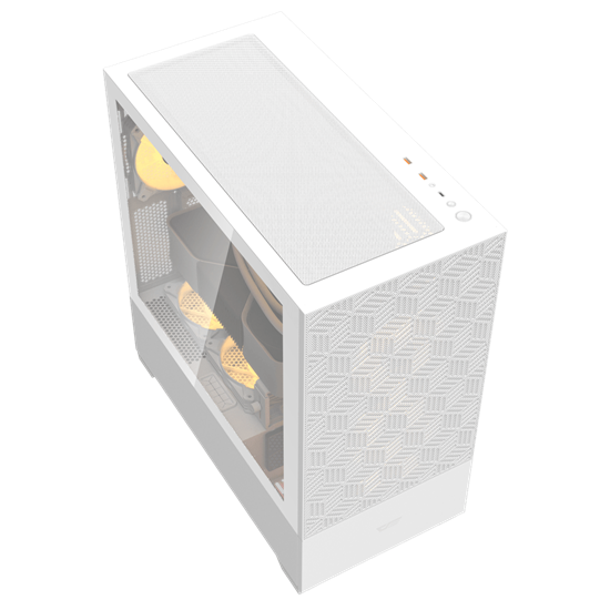 Kasë DarkFlash DF5000 / Mid-Tower / ATX-M-ATX-ITX / Mesh / Xham i Temperuar - Bardhë 2