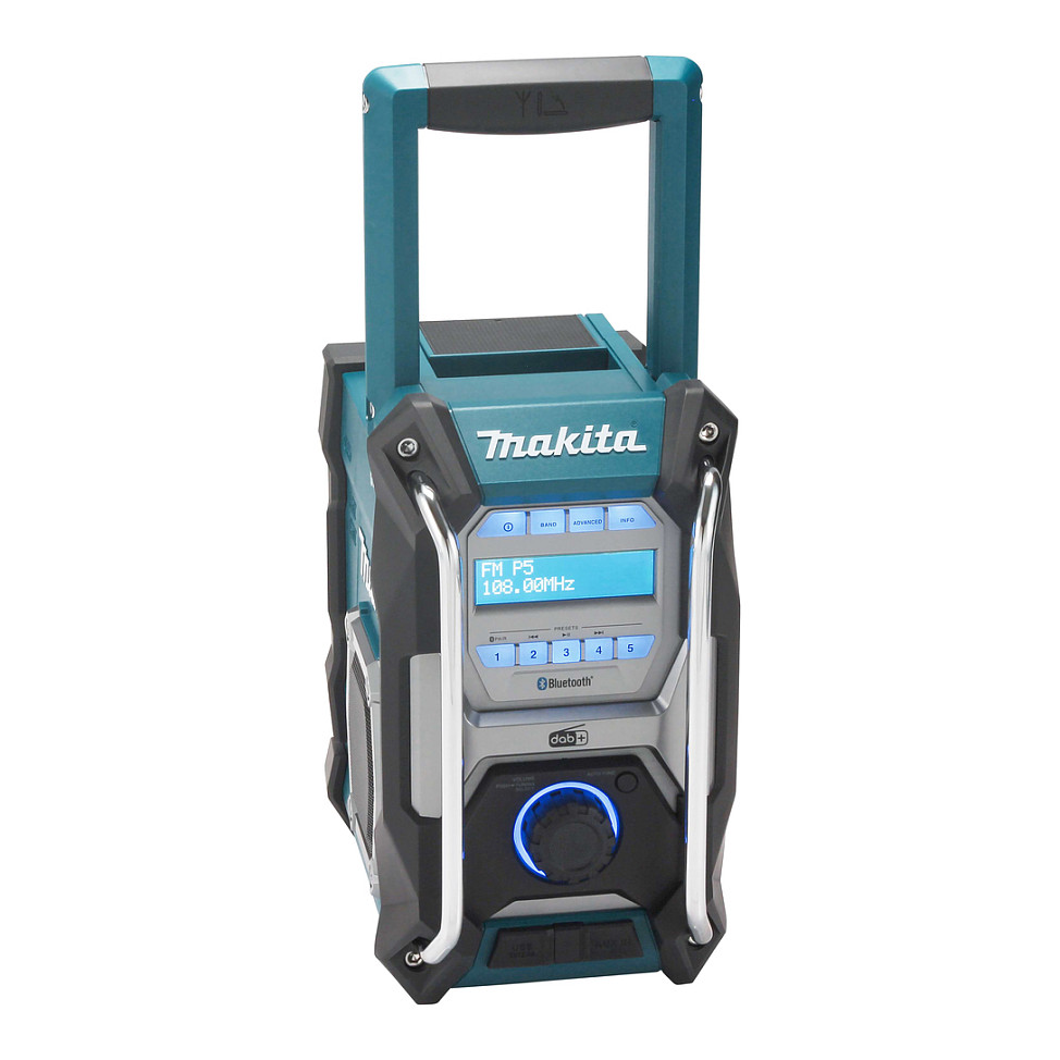 Radio për Punë Makita MR004G, DAB+, FM, 40 V, Li-Ion – Zezë, Gjelbër 8