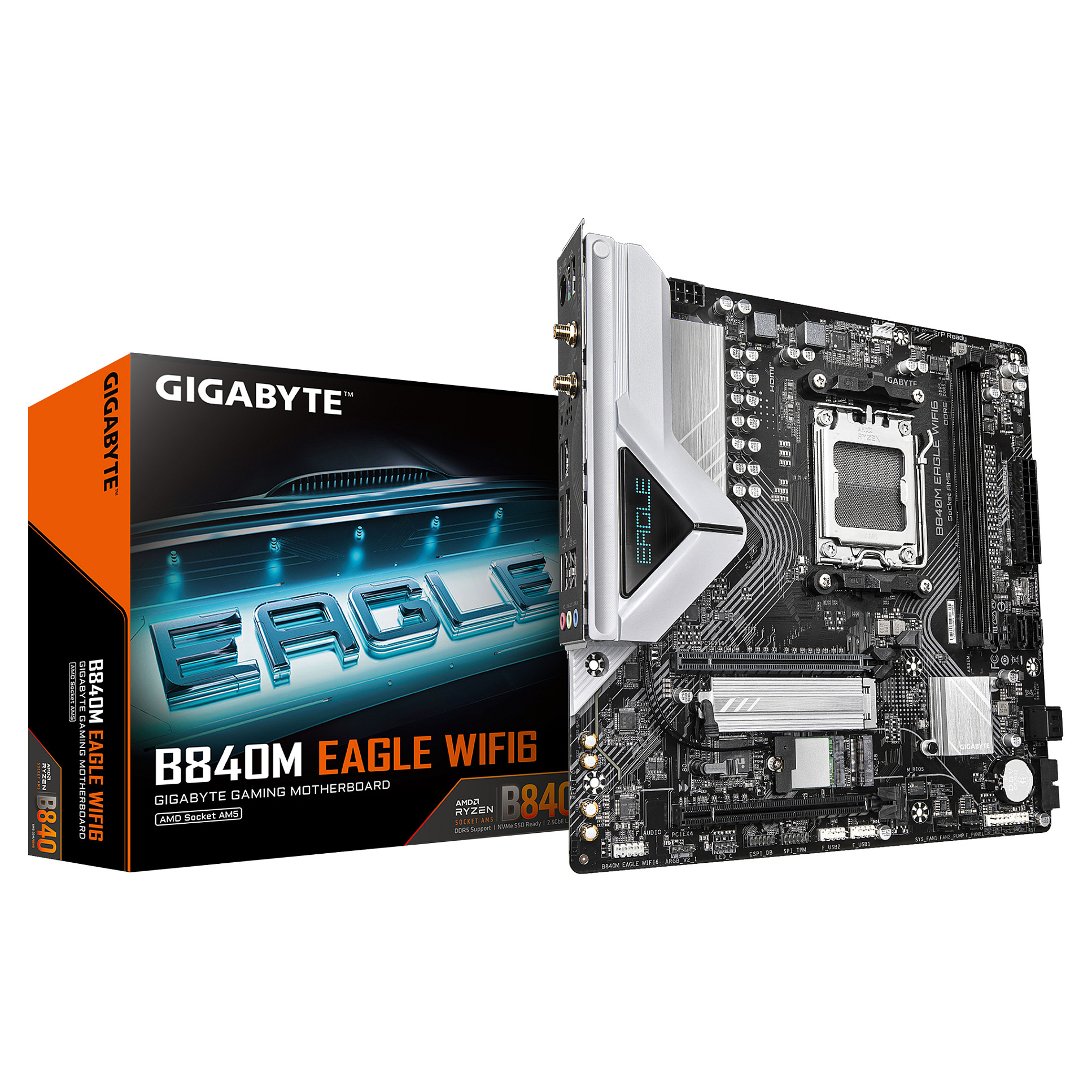 Pllakë Amë AMD AM5 Gigabyte B840M EAGLE / mATX / DDR5 / HDMI+DP