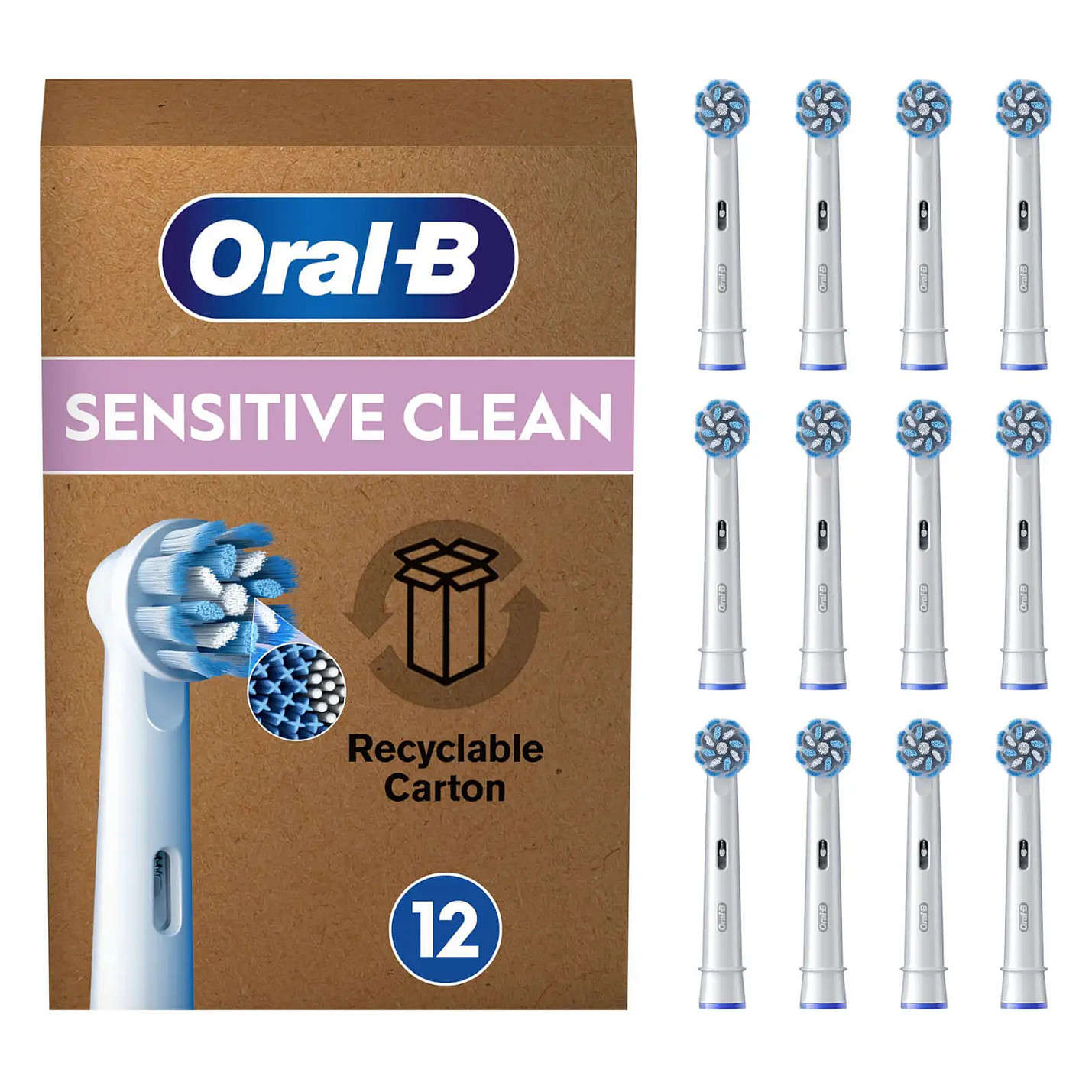 Oral-B Attachable toothbrush Pro Sensitive Clean / 015394 Multicoloured 4-Pack 6