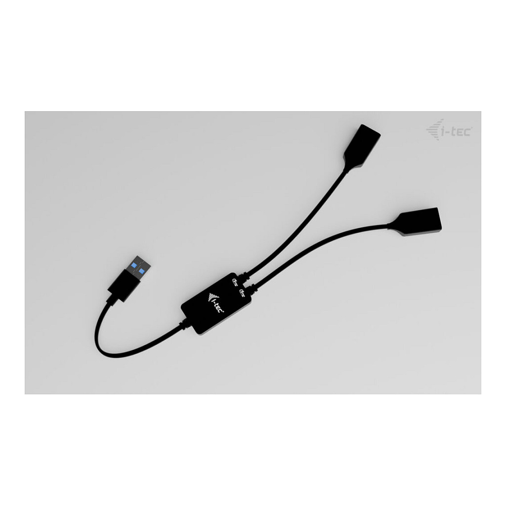 Hub USB i-tec U3CBLHUB2A, USB-A, 2x USB-A, USB 3.2 Gen 1, 5Gbps, Kabllo 10cm - Zezë 4