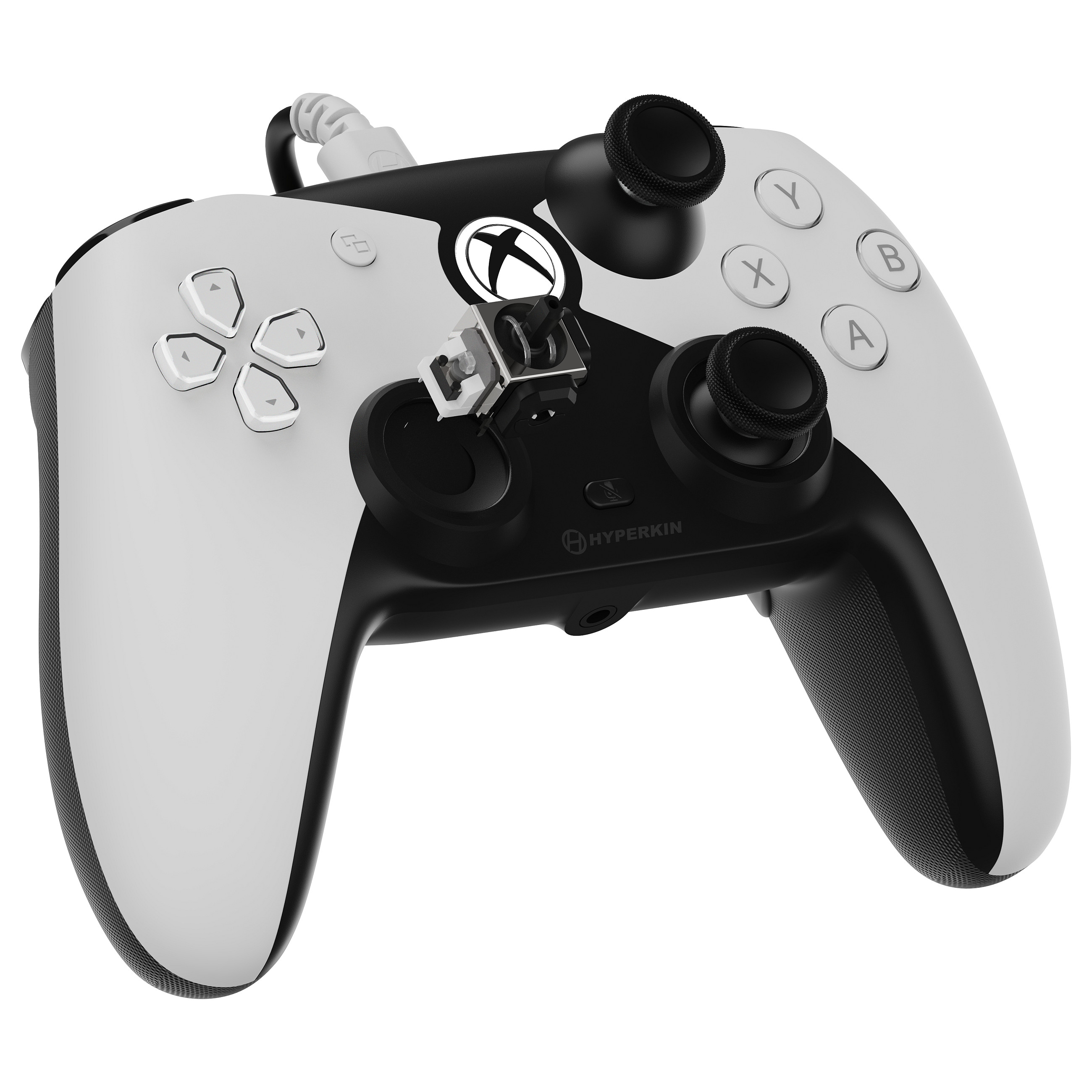 Kontroller për Xbox Hyperkin Competitor – Zezë / Bardhë thumbnail 6