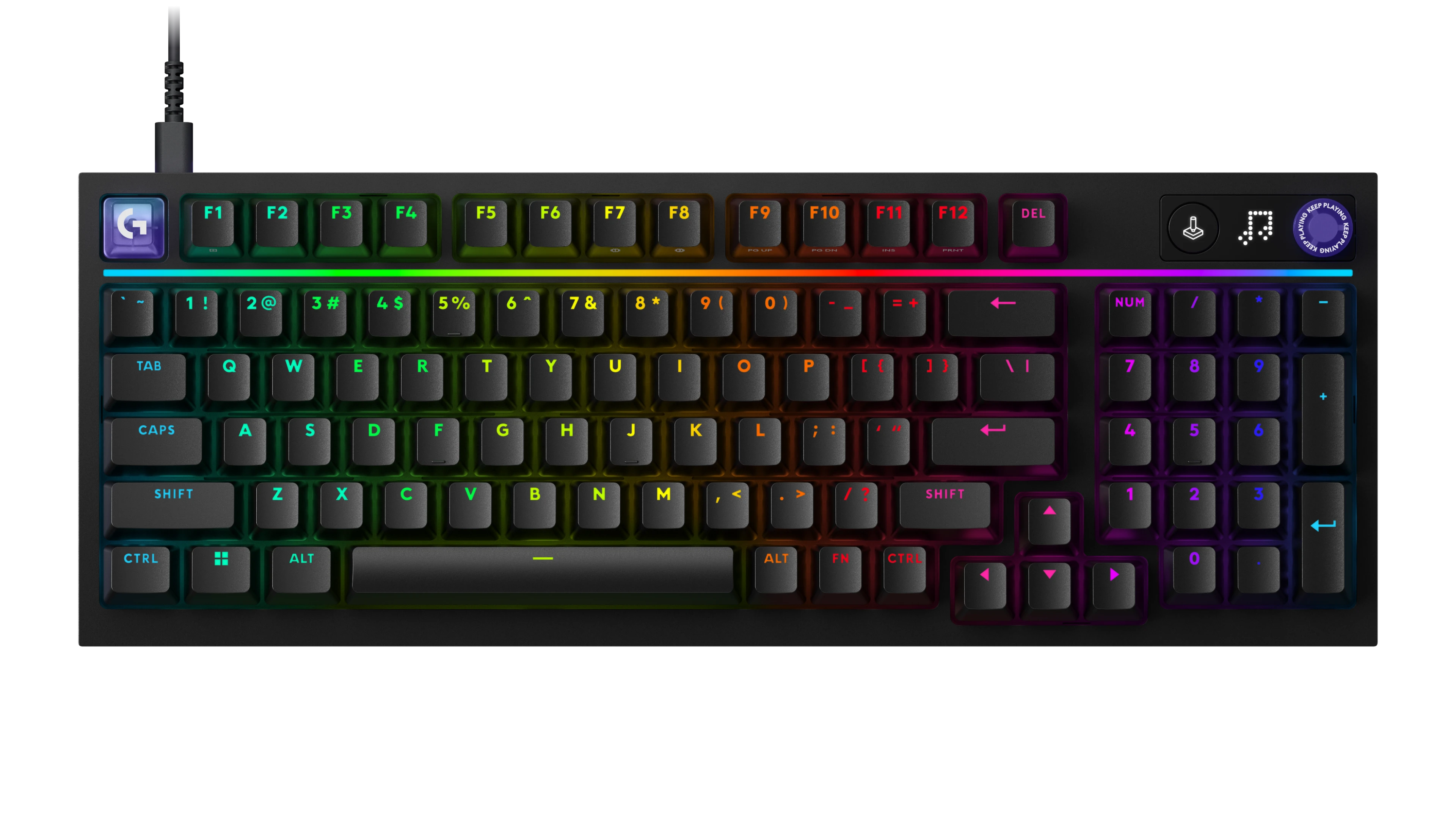 Tastierë Gaming Logitech G316 X 98 / Mekanike / Wired / 98% / Hot‑Swappable / 8000 Hz / RGB – Zezë
