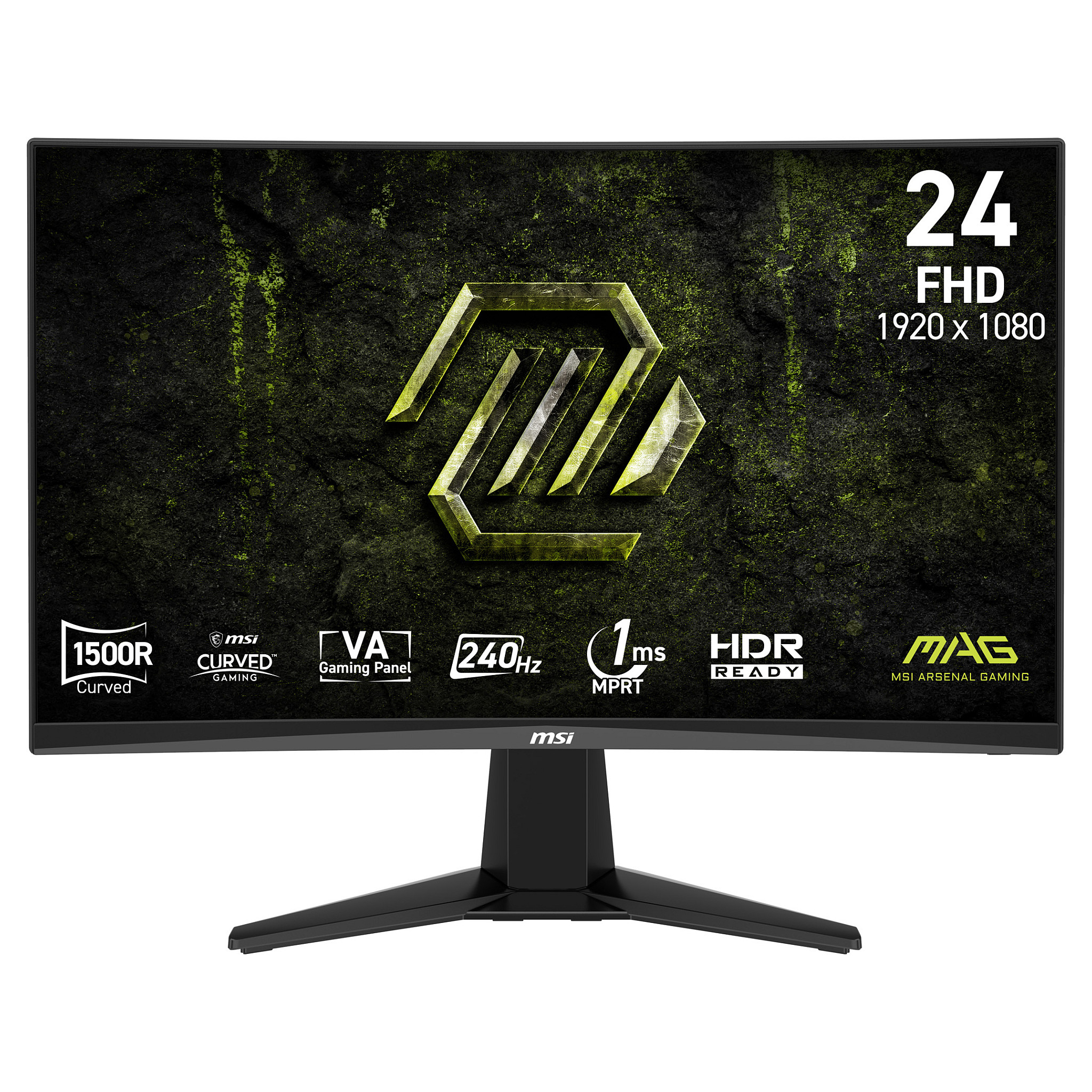 Monitor Gaming MSI MAG 245C X24, 23.6", FHD VA Curved, 240Hz, 1ms, 2xHDMI+DP - Zezë