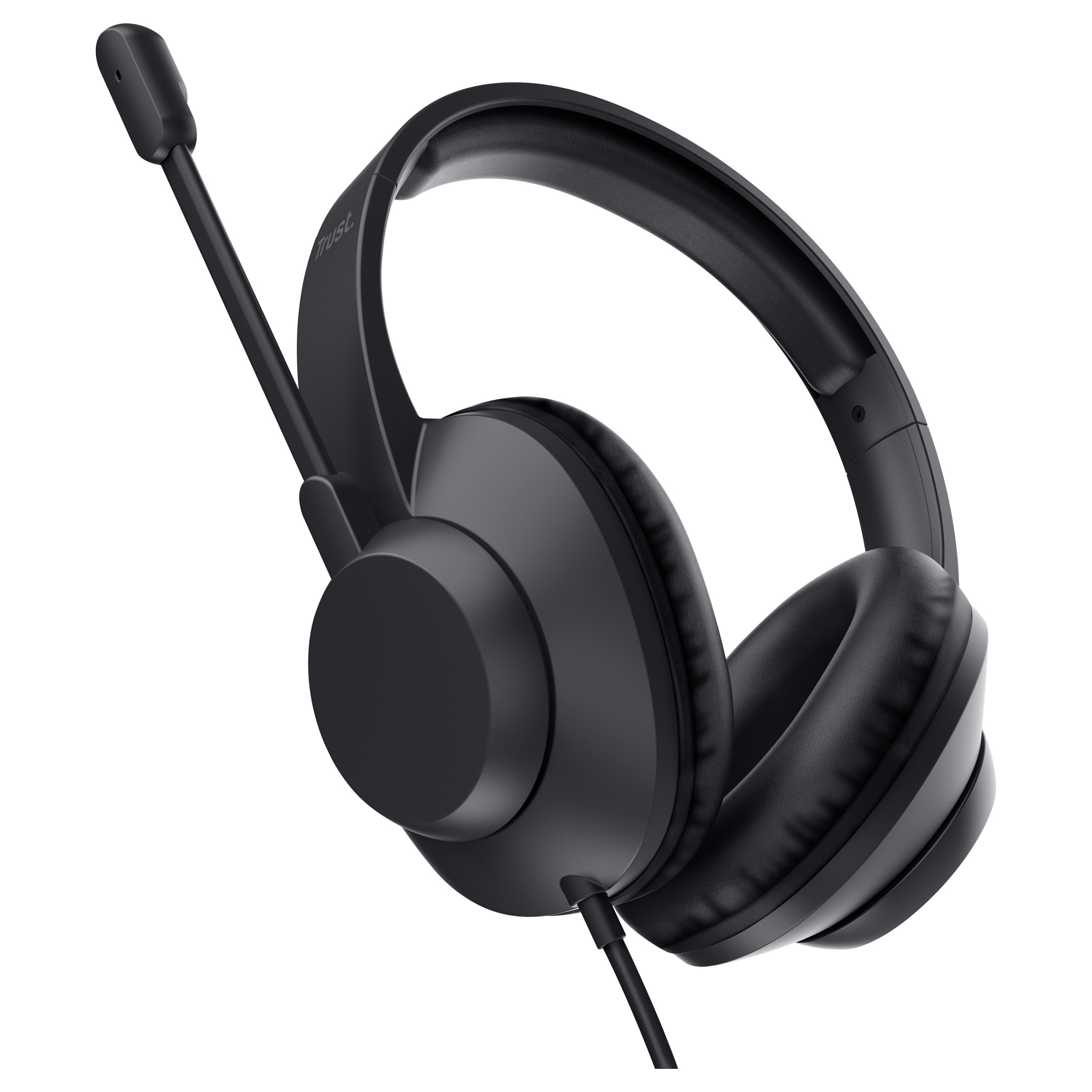 Kufje me kabllo Trust Ayda Max, USB-C, USB-A, 40mm, Mikrofon - Zezë 3