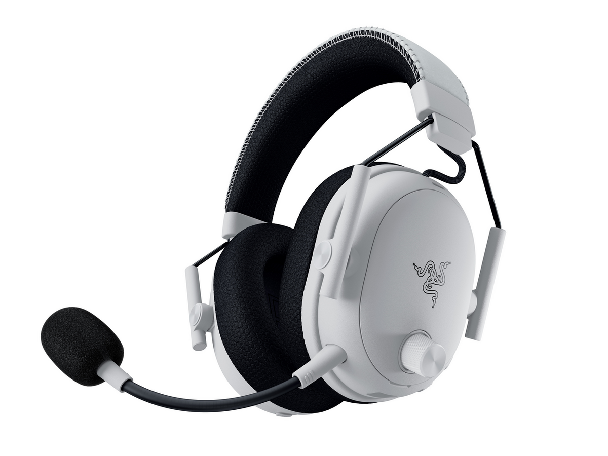 Kufje Gaming Razer BlackShark V3 / Wireless / TriForce Titanium 50mm / THX Spatial Audio - Bardhë
