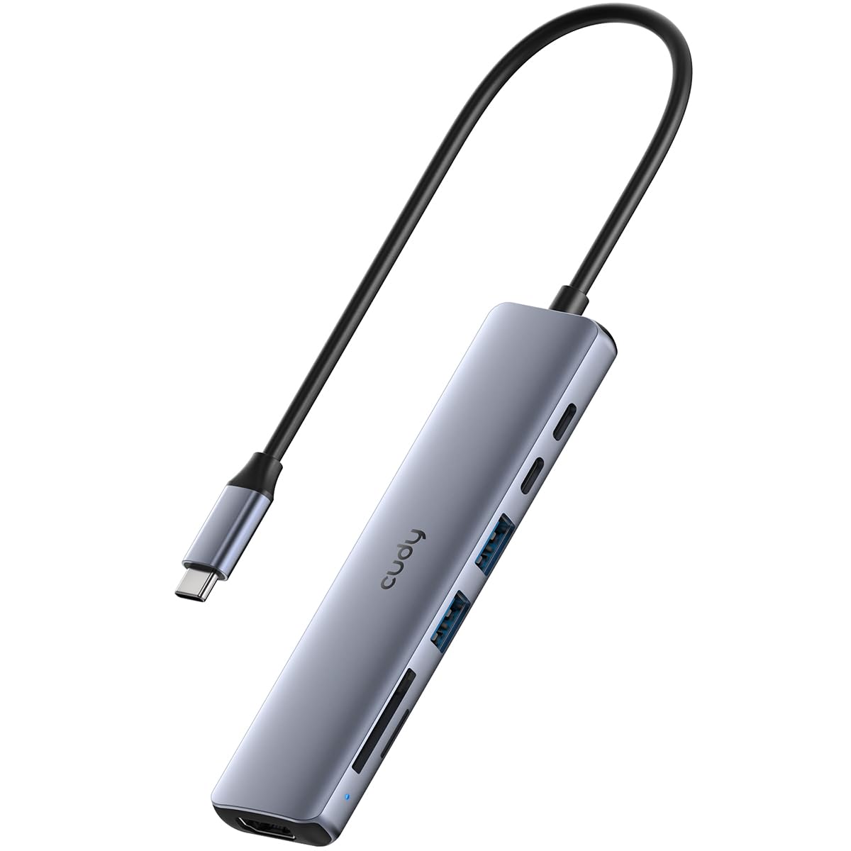 HUB Cellularline 4‑Port / USB‑C Connector – Gri 2