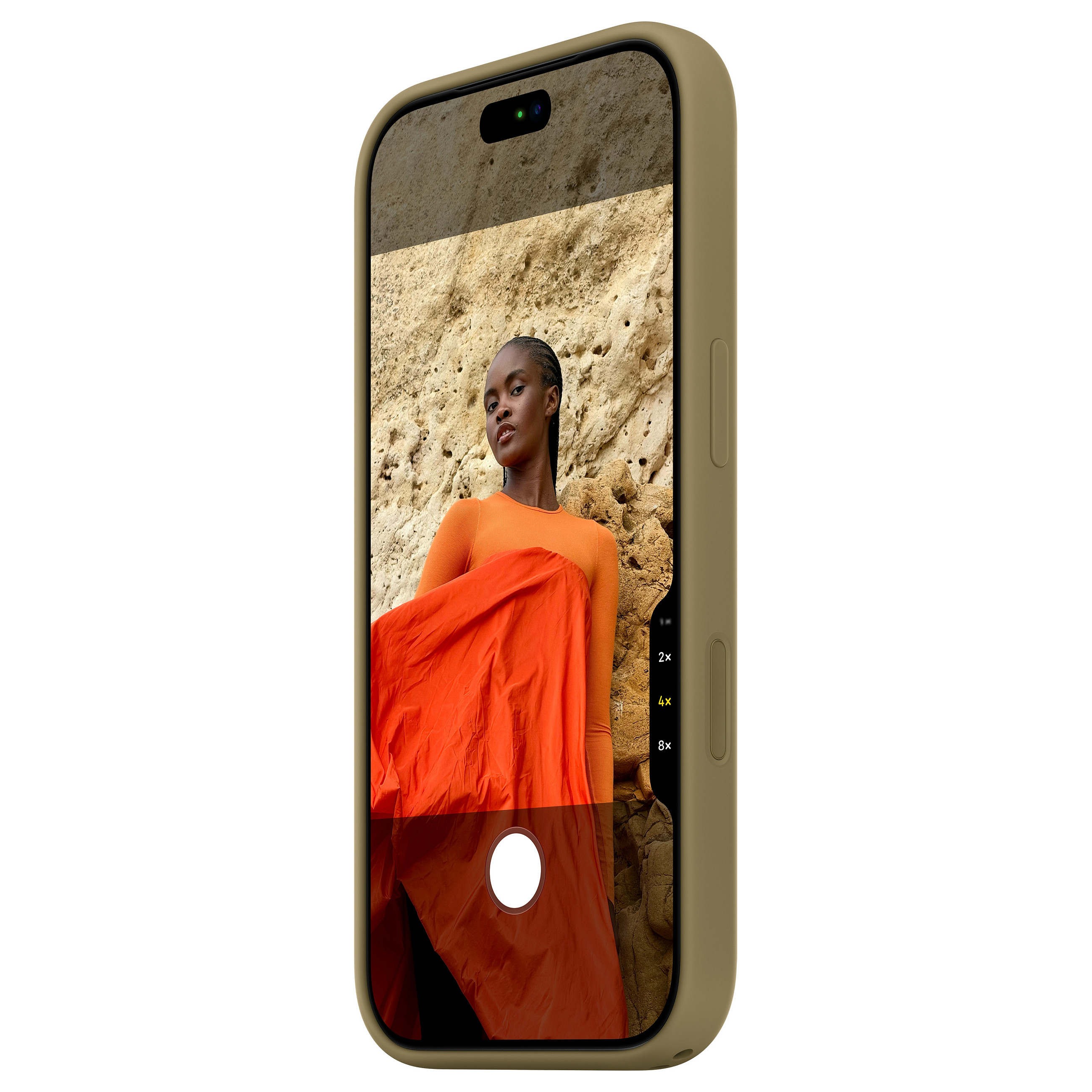 Case për Telefon Apple Silikon, MagSafe, iPhone 18 Pro - Olive thumbnail 5