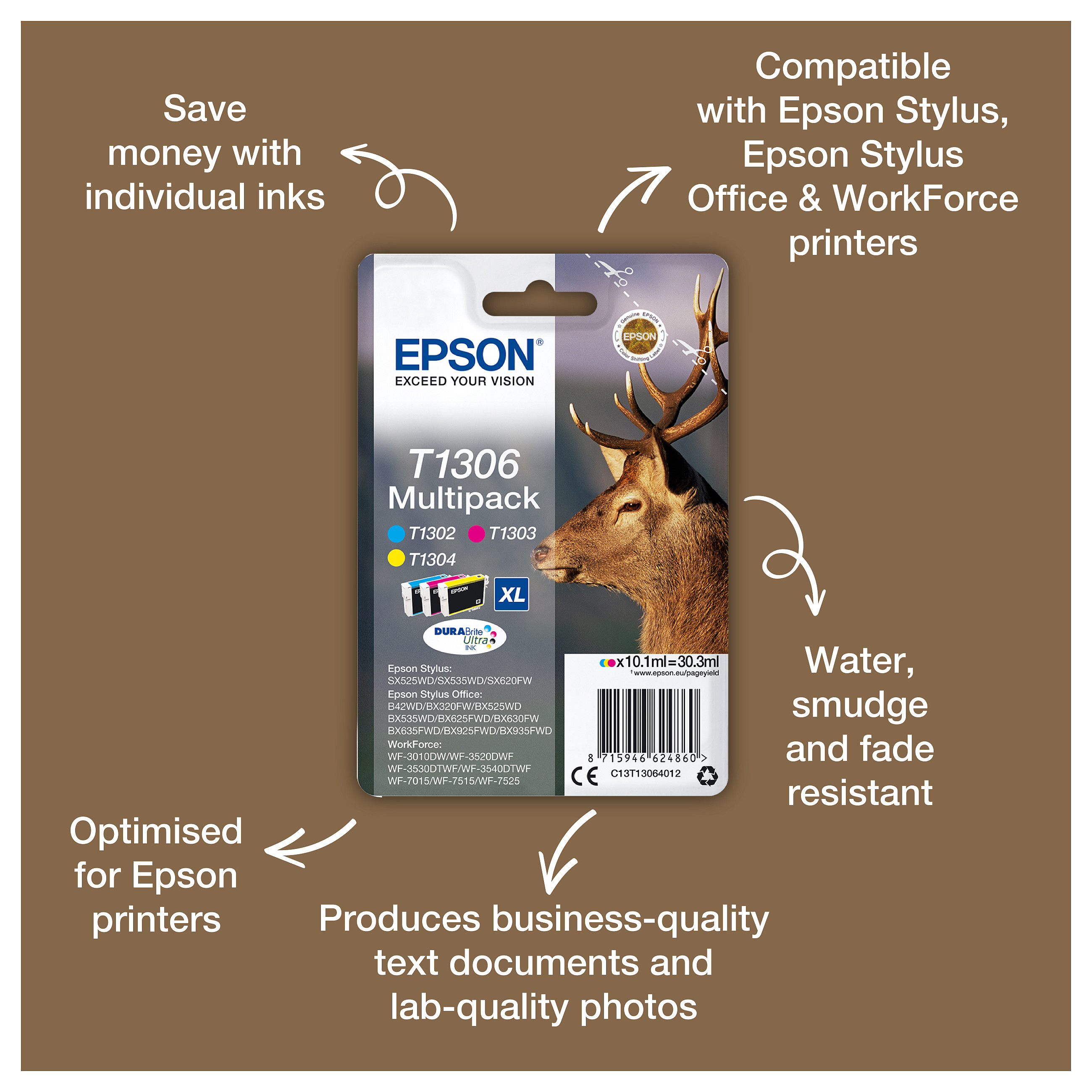 Ink Epson T130240 / Blu thumbnail 4