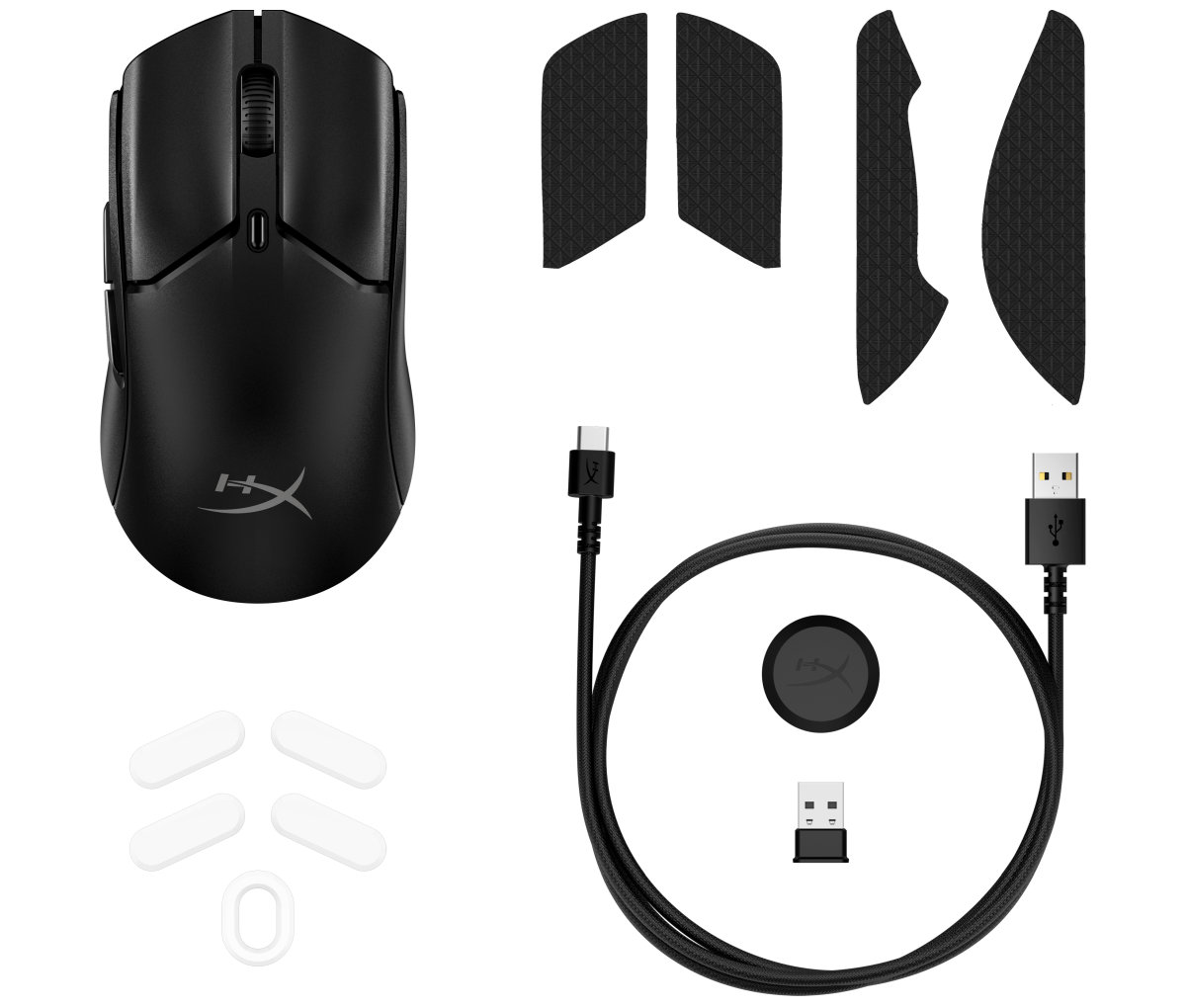 Maus Gaming HyperX Pulsefire Haste 2 Mini / Wireless / 26.000 DPI / 1.000 Hz / 6 Butona / 2.4GHz + Bluetooth / USB-C – Zezë 6
