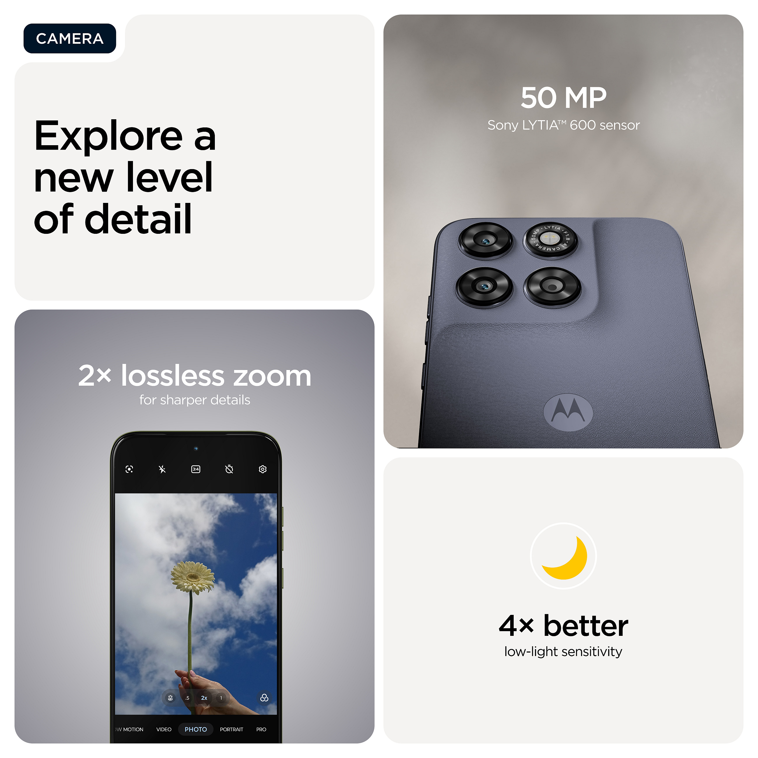 Telefon Motorola moto g67 / 4GB / 256GB / 5G / Hybrid Dual SIM - Gri 2