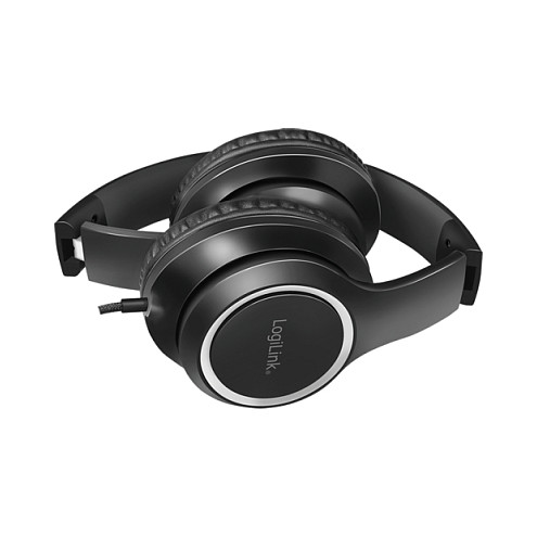 Kufje me kabllo LogiLink HS0053 / Stereo / Over-Ear / Mikrofon / 3.5 mm / 1.2 m – Zezë 4