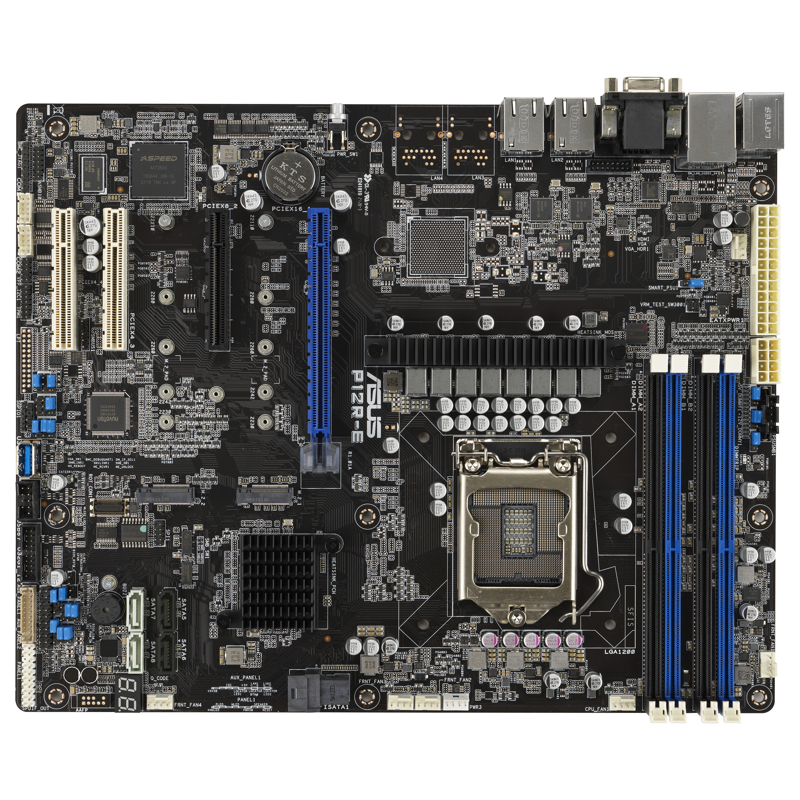 Pllakë Amë ASUS SERVER P12R-E S1200 C256/VGA/2xGBL/ATX
