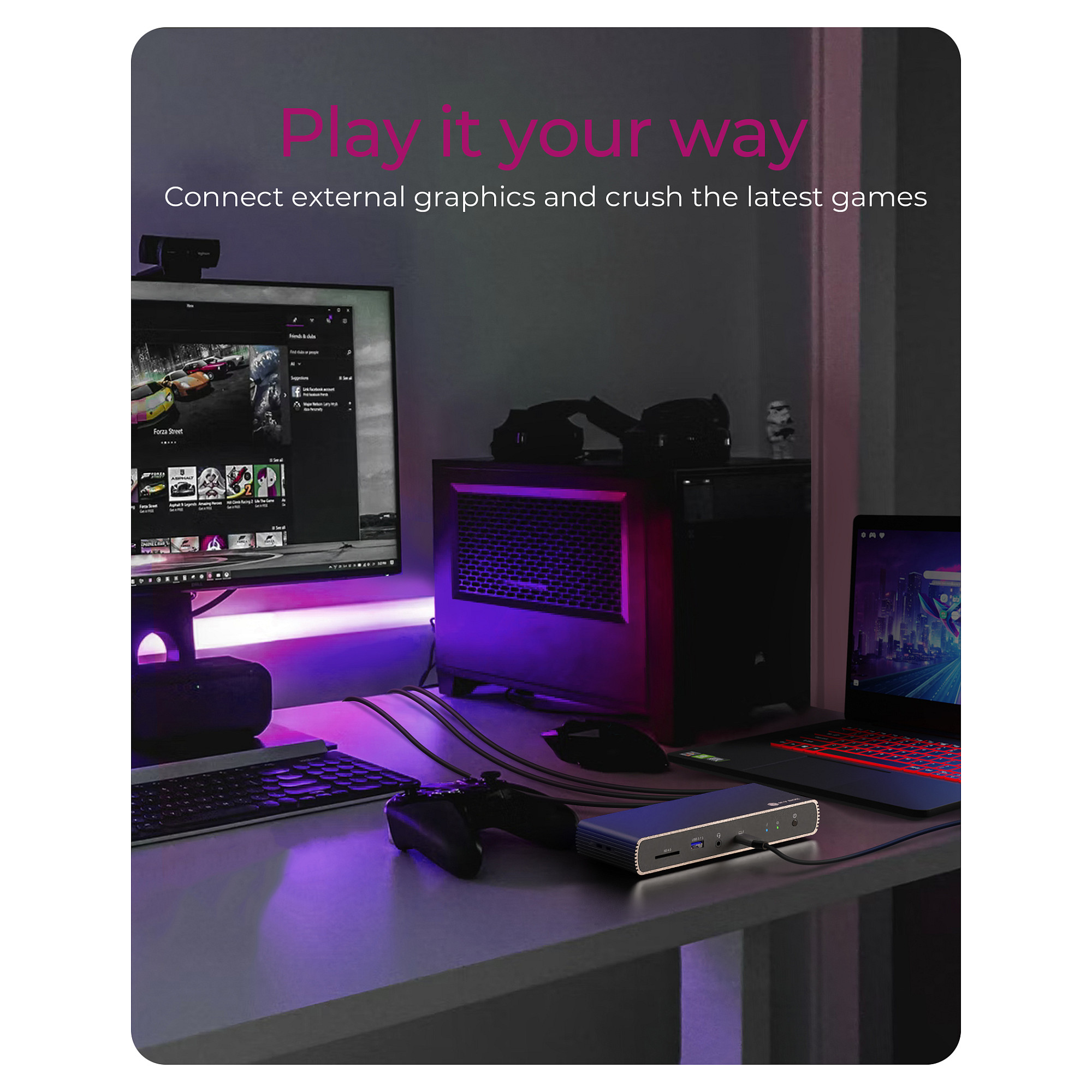 Docking Station D Thunderbolt 4 Type-C 4xUSB-A/3xUSB-C/HDMI ICY BOX thumbnail 4