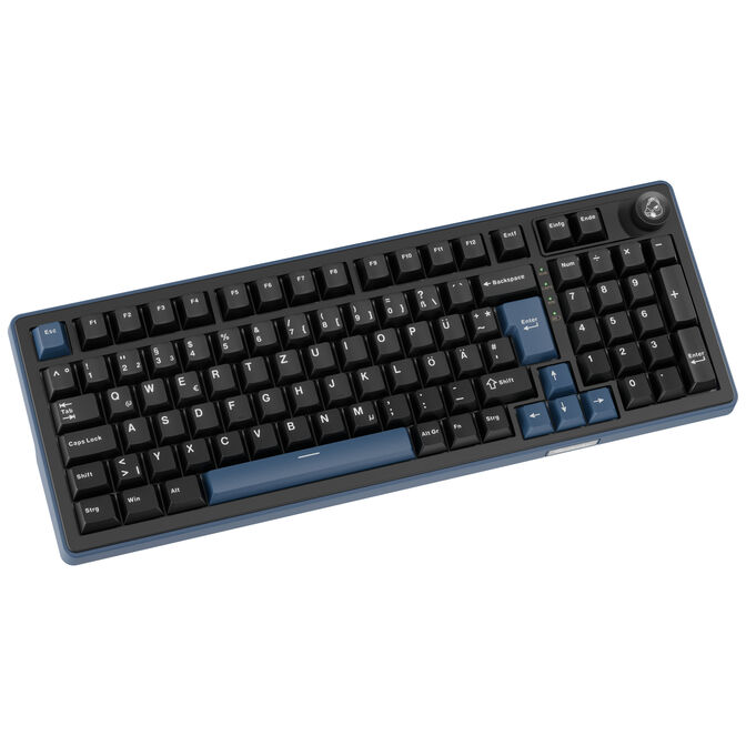 Tastierë Gaming Ducky OK-M 98 / 98% / Mekanike / KTT Tactile / Hot-Swap / Wired&Wireless / RGB / USB-C / Bluetooth + 2.4 GHz - Zezë 2