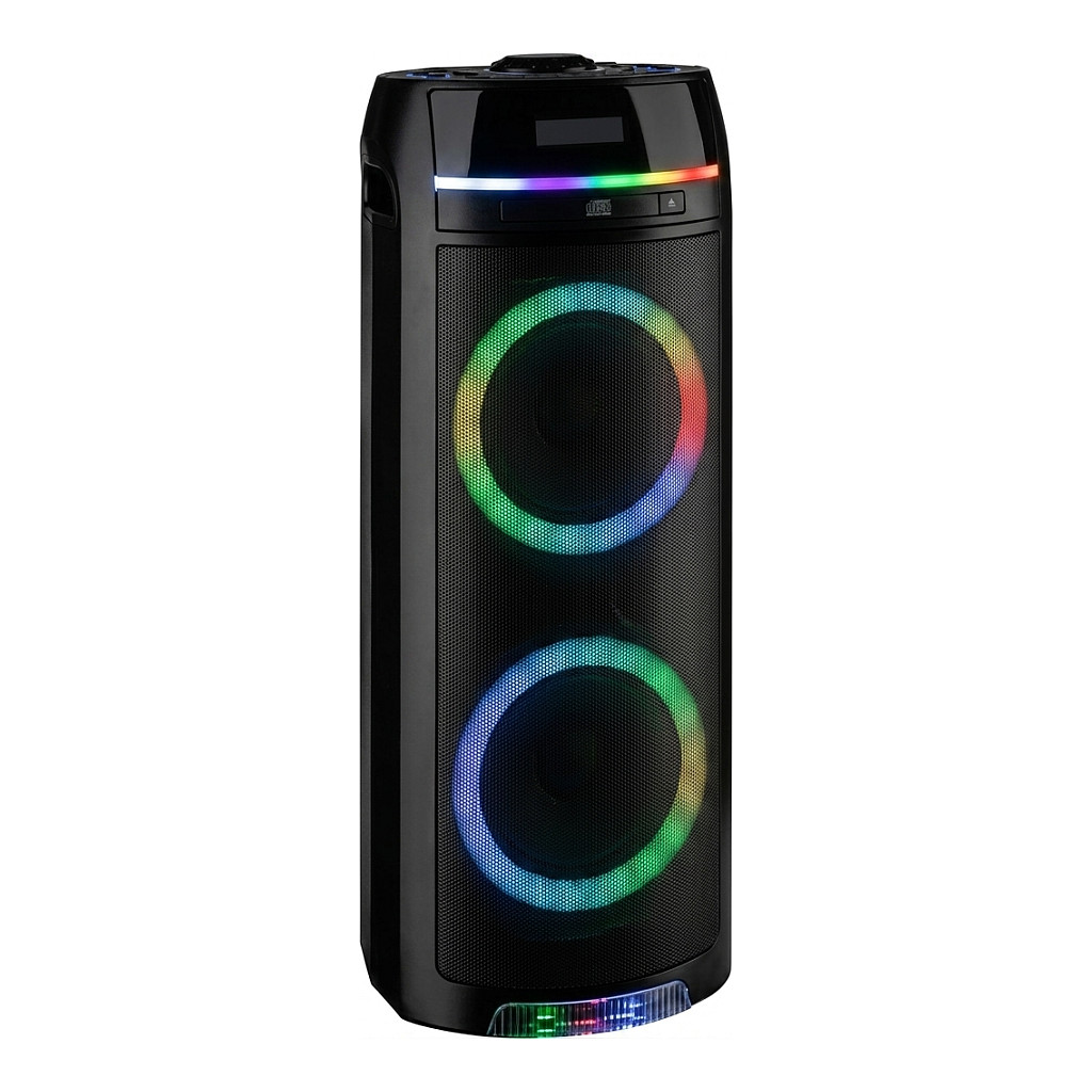 Altoparlant Reflexion PS10BTCD, 480W, Bluetooth 5.0, CD, USB, AUX, FM Radio, Karaoke, LED - Zezë