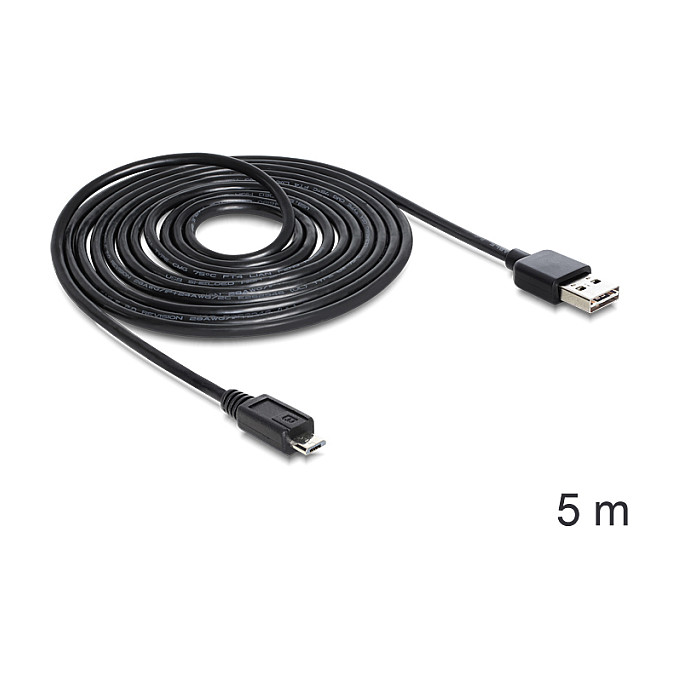Kabllo USB DELOCK EASY USB 2.0‑A → Micro‑B Male / 5 m thumbnail 2