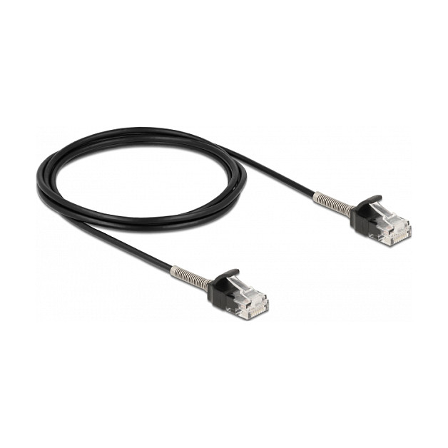 Kabllo për Rrjet (UTP) DeLOCK 87018, Cat6A, UTP, RJ-45, 2 m - Zezë 2